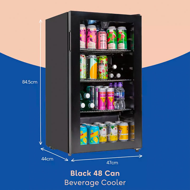 Russell Hobbs Freestanding Bottles Cooler Fridge, Black