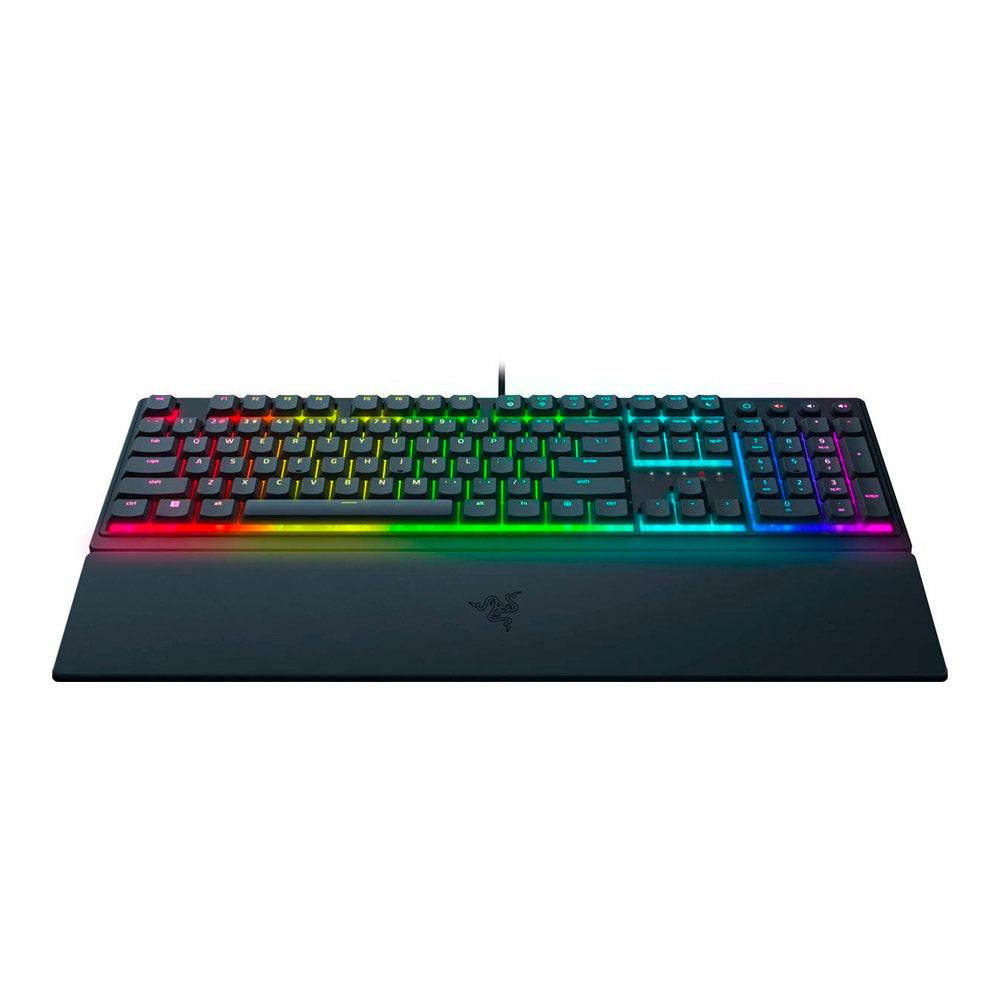 Razer - Ornata V3 Full-Size Wired Mecha-Membrane Gaming Keyboard with Chroma RGB Backlighting - Black