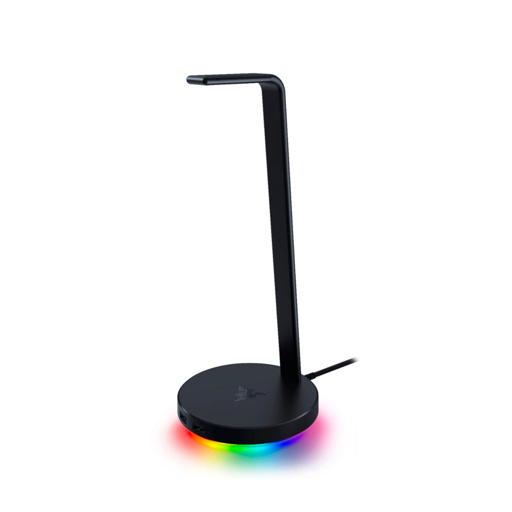 Razer - Base Station V2 Chroma USB Hub Headset Stand with USB 3.1 Hub and 7.1 Surround Sound powered by Chroma™ RGB - Black