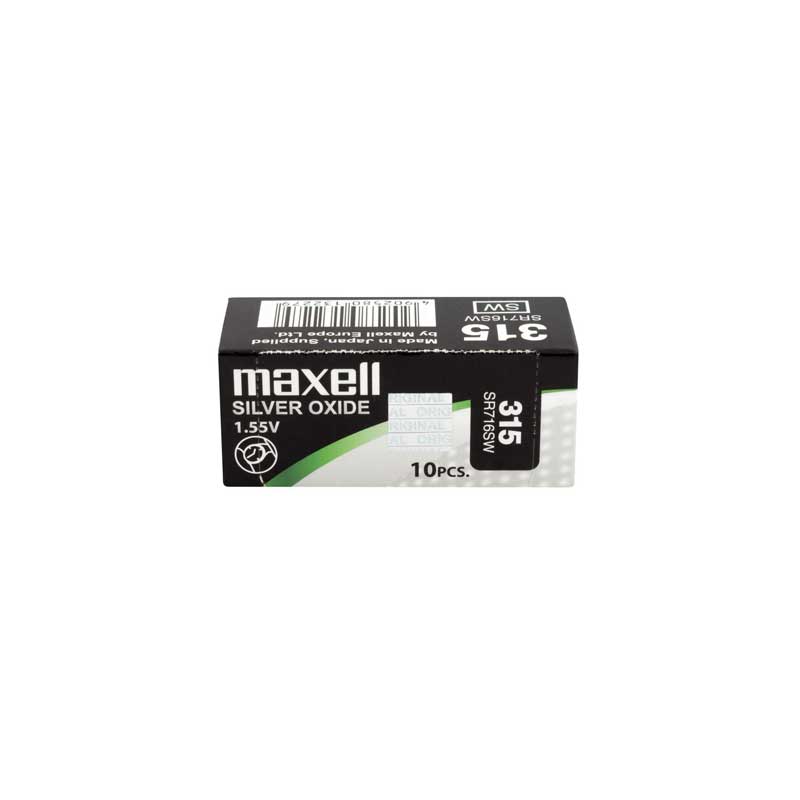 Maxell Mercury Free Batteries SR716SW (315) , Pack of 10