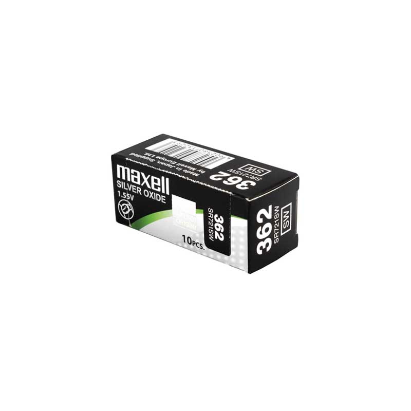Maxell Mercury Free Batteries SR721SW (362) , Pack of 10
