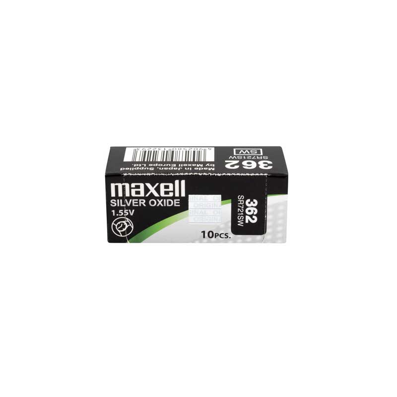 Maxell Mercury Free Batteries SR721SW (362) , Pack of 10