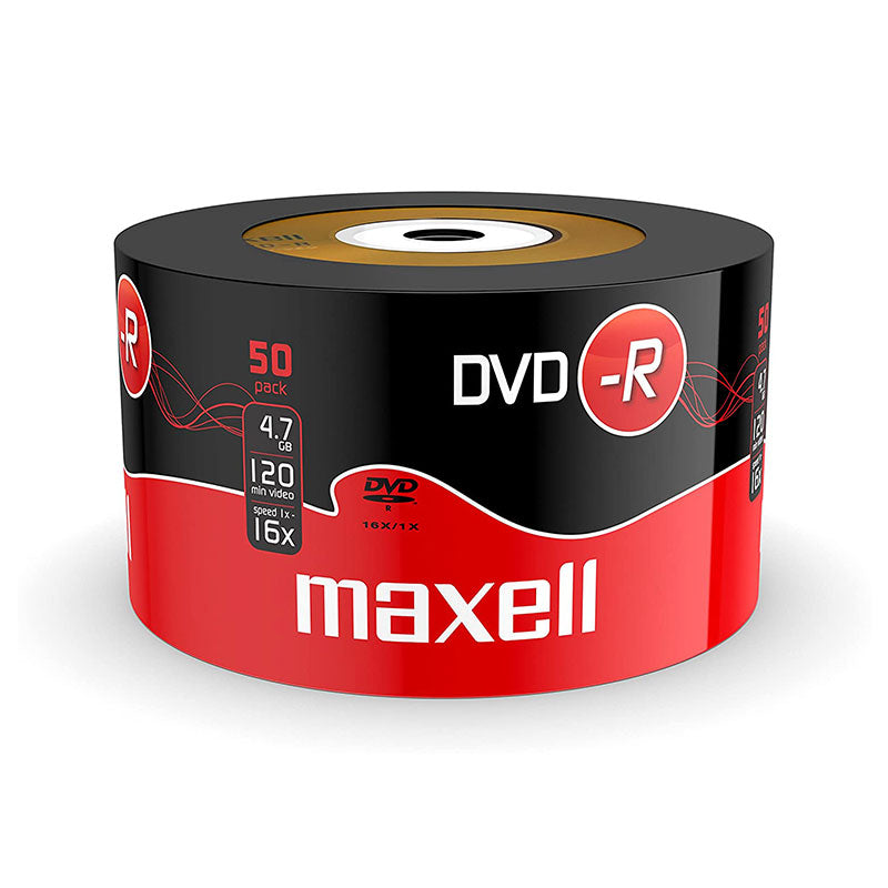MAXELL Blank DVD-R , 4.7GB, 16X Pack of 50