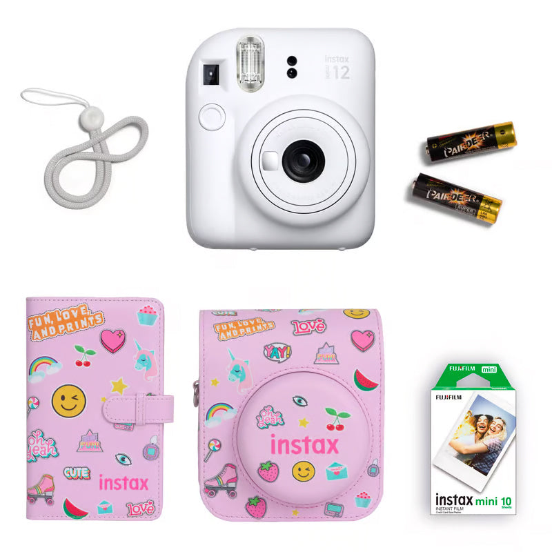 Fujifilm Instax Mini 12 Gift Box Instant Camera + Mini film + Protective Case + Photo Album