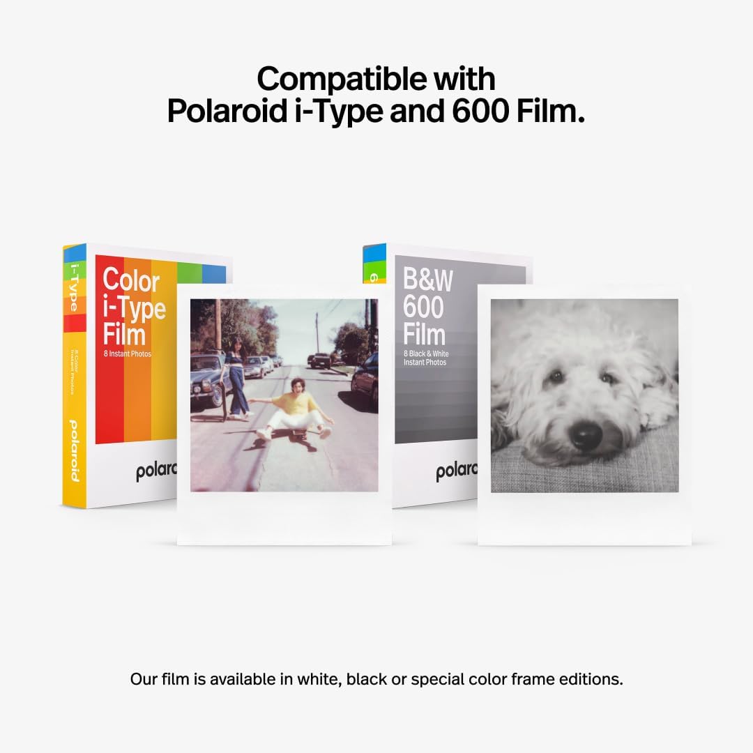 Polaroid Now 2nd Generation I-Type Instant Film Camera - Black & White