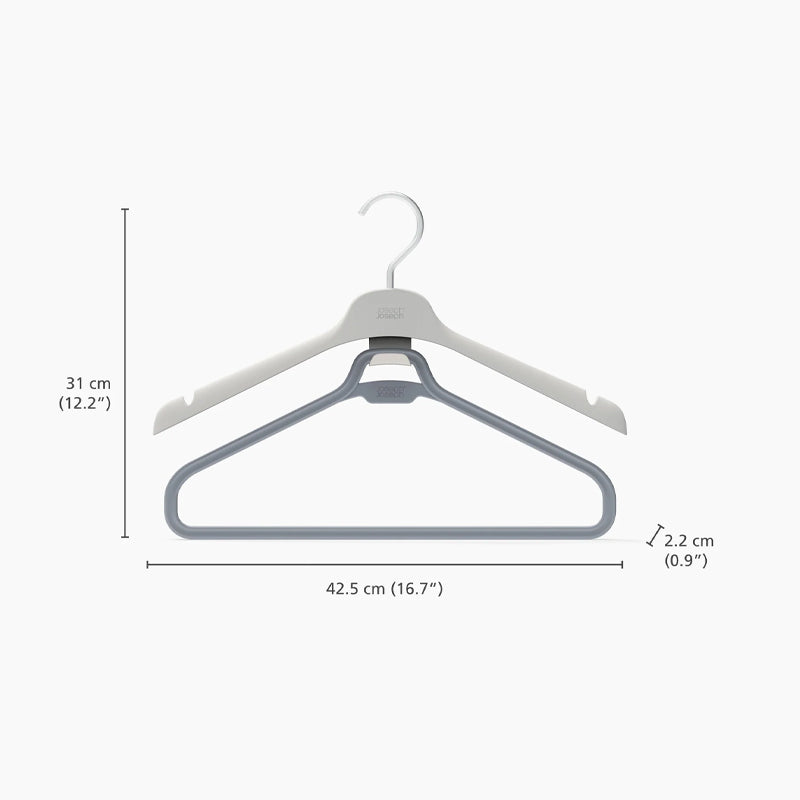 Joseph Joseph Orderly™ Set of 2 Ecru Long Garment Hangers