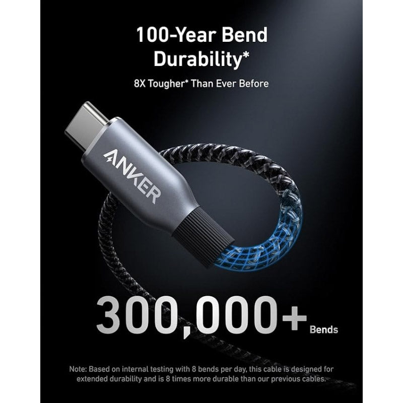 Anker Prime USB-C to USB-C Cable 1m (240W, Upcycled-Braided)