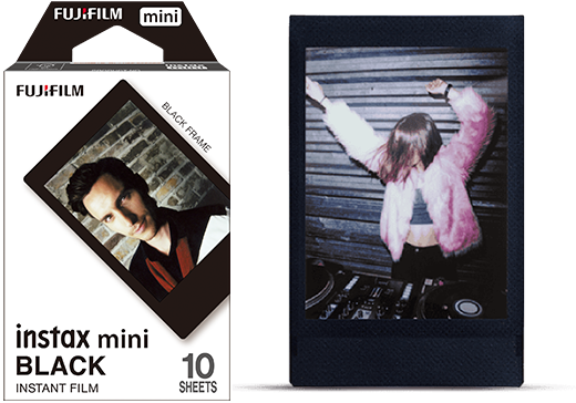 Fujifilm Instax Mini Black Film - 10 Sheets