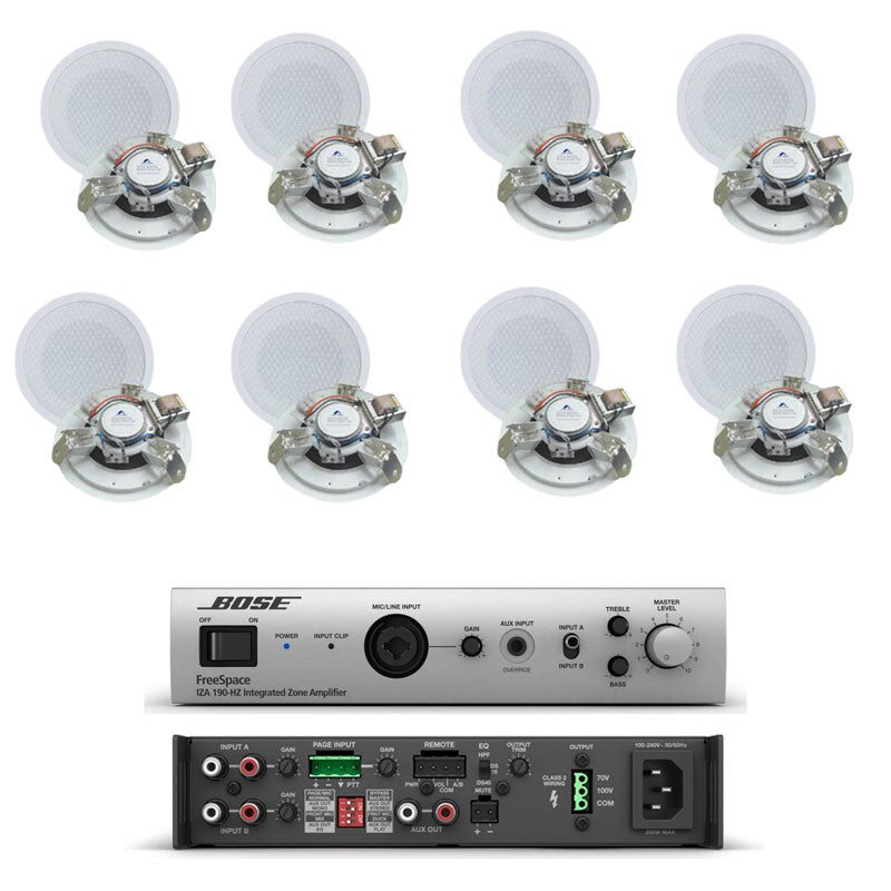 Bose FreeSpace IZA 190-HZ Amplifier With 8 Army Beat Ceiling Speakers FREE (SA3-22F) - OFFER
