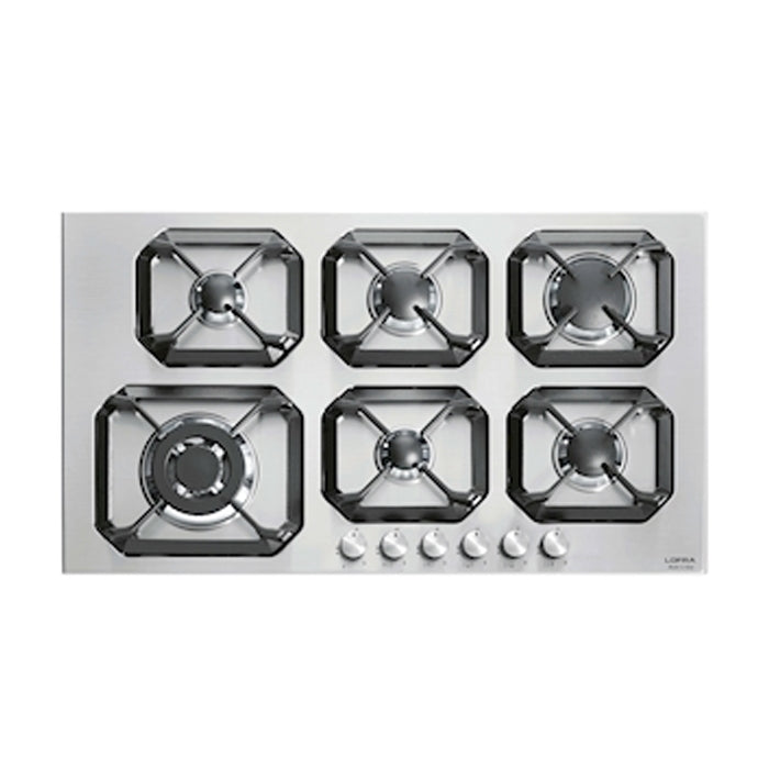 Lofra Hob Plutone 90 HLS9S0 Stainless Steel 90 cm Gas Hobs