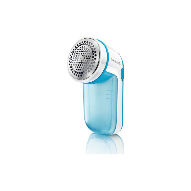 Philips Fabric Shaver, Removes Fabric Pills, Suitable for All Garments, Large Blade Surface, Cleaning Brush, Includes Batteries, Blue (GC026/00)