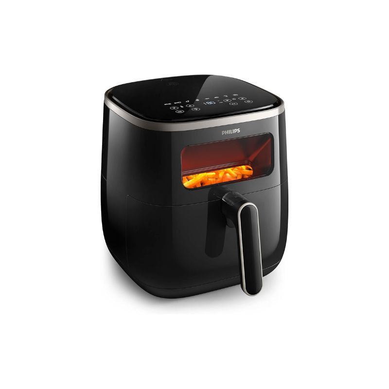 PHILIPS XL Airfryer - 1700W - 1KG/5.6L - See-through Window - 14-in-1 cooking functions - Black - HD9257/81