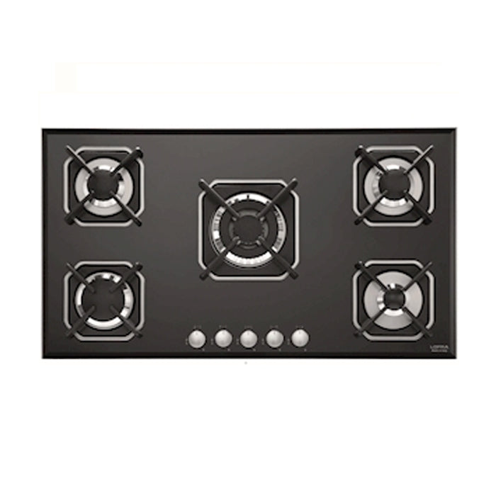 Lofra Hob Marte HGN9E0/GC26 Black Glass90 cm Gas Hobs