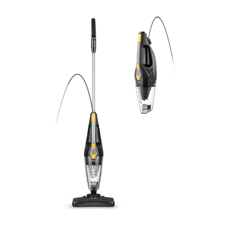 Eureka Blaze Stick Vacuum Cleaner, Powerful Suction 3-in-1 Small Handheld Vac with Filter for Hard Floor Lightweight Upright Home Pet Hair, Dark Black