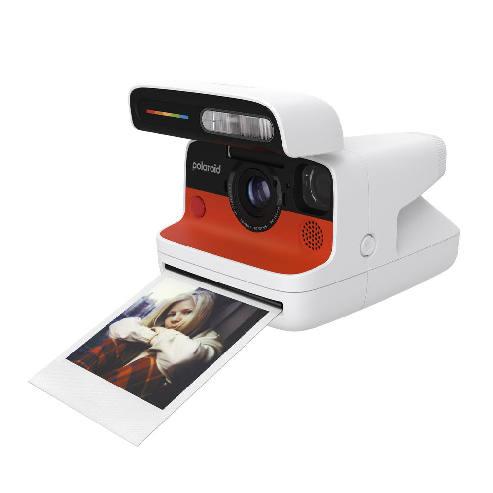 Polaroid Flip Instant Camera White + Color Film Bundle (8 Photos Included)