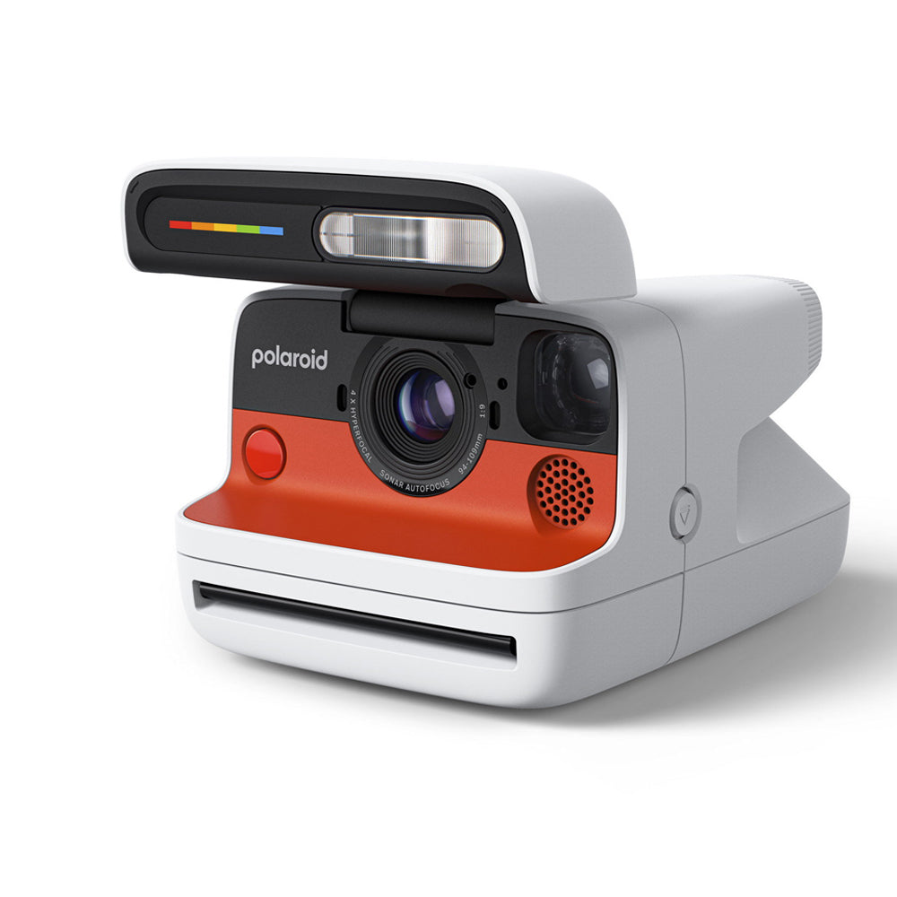 Polaroid Flip Instant Camera White + Color Film Bundle (8 Photos Included)