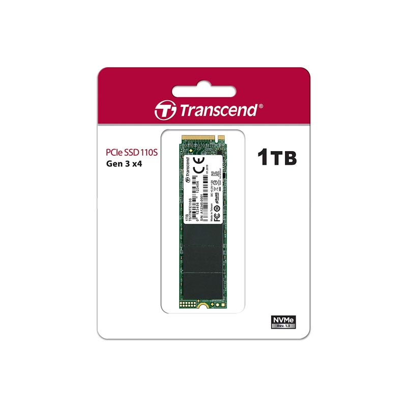 Transcend 1TB NVMe PCIe Gen3 x4 MTE110S M.2 SSD Solid State Drive TS1TMTE110S