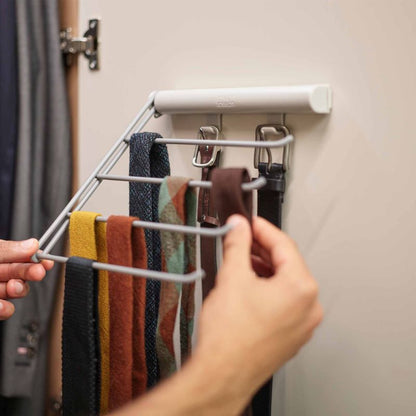 Joseph Joseph Orderly™ Ecru Belt, Tie & Scarf Hanging Rail