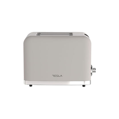 Tesla Toaster, 930W, 2 Slices, Cream Inox - TS200BX