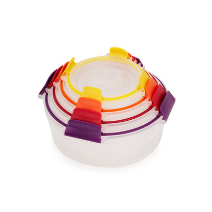Joseph Joseph Nest Lock 4-Piece Multicolour Round Food Container Set