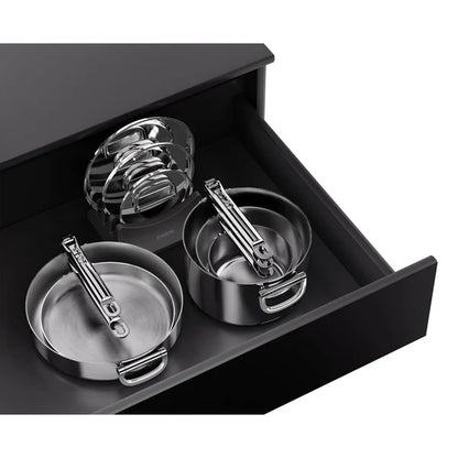 Joseph Joseph Space 5-Piece Folding Handle Cookware Set - Stainless Steel - EXCLUSIVE