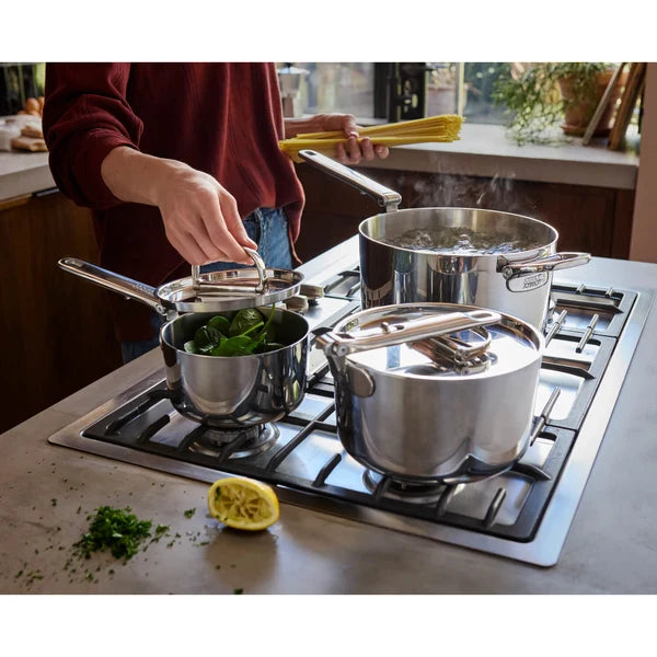 Joseph Joseph Space 5-Piece Folding Handle Cookware Set - Stainless Steel - EXCLUSIVE