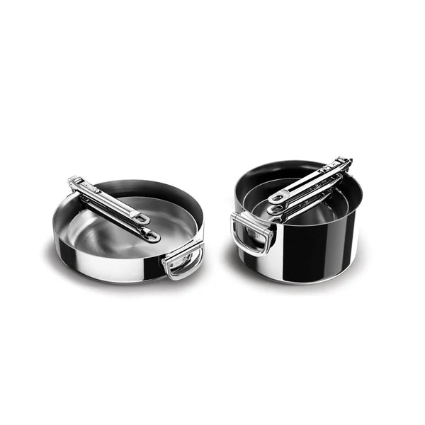 Joseph Joseph Space 5-Piece Folding Handle Cookware Set - Stainless Steel - EXCLUSIVE