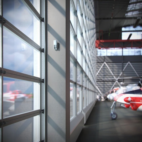 Ajax 101441.289.WH1 Wireless Dual-Technology Curtain Motion Detector, Outdoor, White