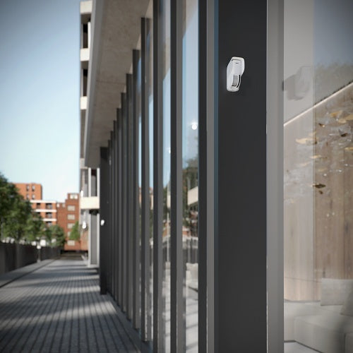 Ajax 101441.289.WH1 Wireless Dual-Technology Curtain Motion Detector, Outdoor, White