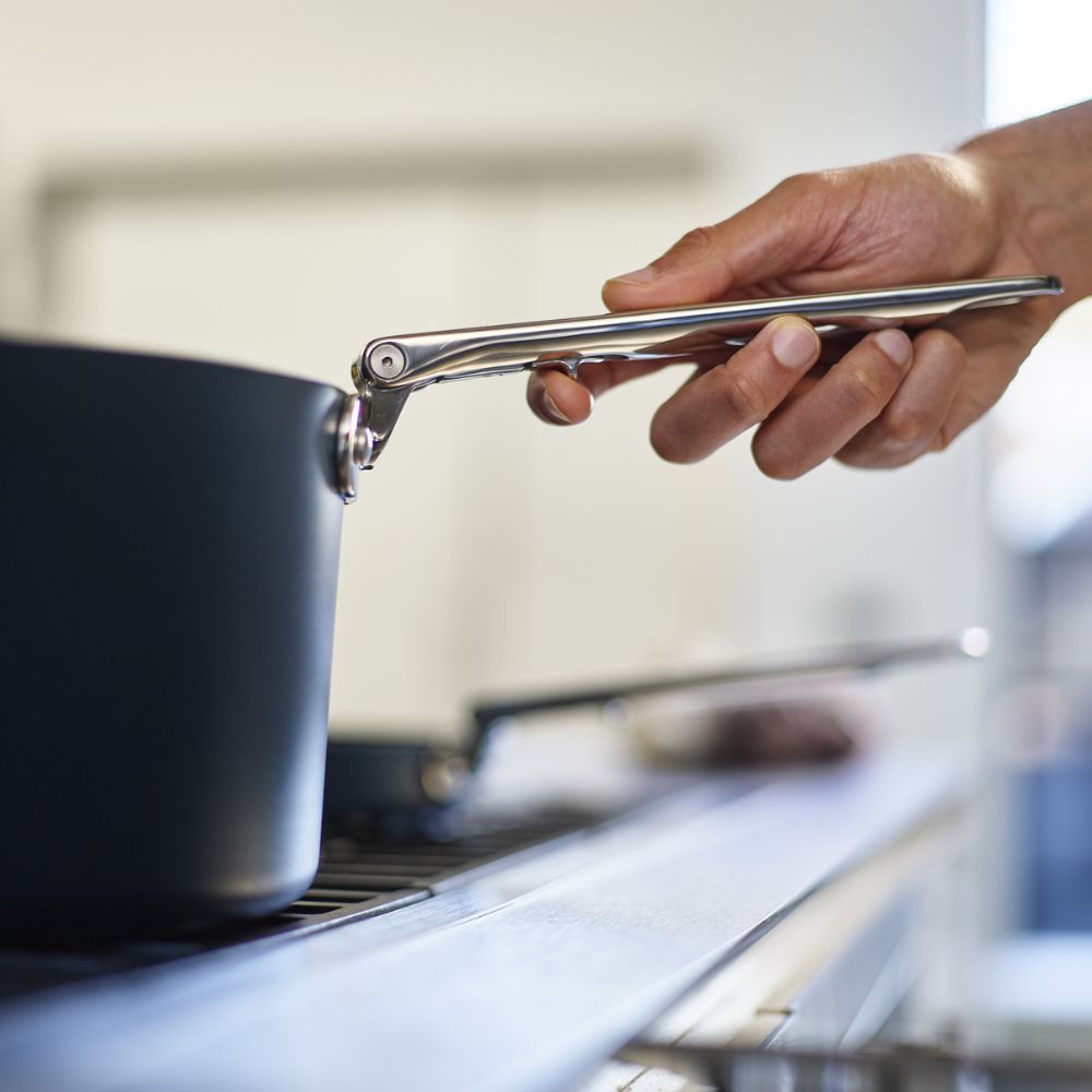 Joseph Joseph Space Folding Handle Ceramic Non-stick 15cm Blue Saucepan & Lid