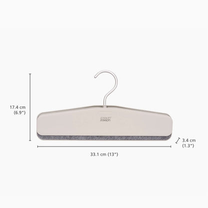 Joseph Joseph Orderly™ Easy-grip Set of 2 Ecru Skirt & Trouser Hangers