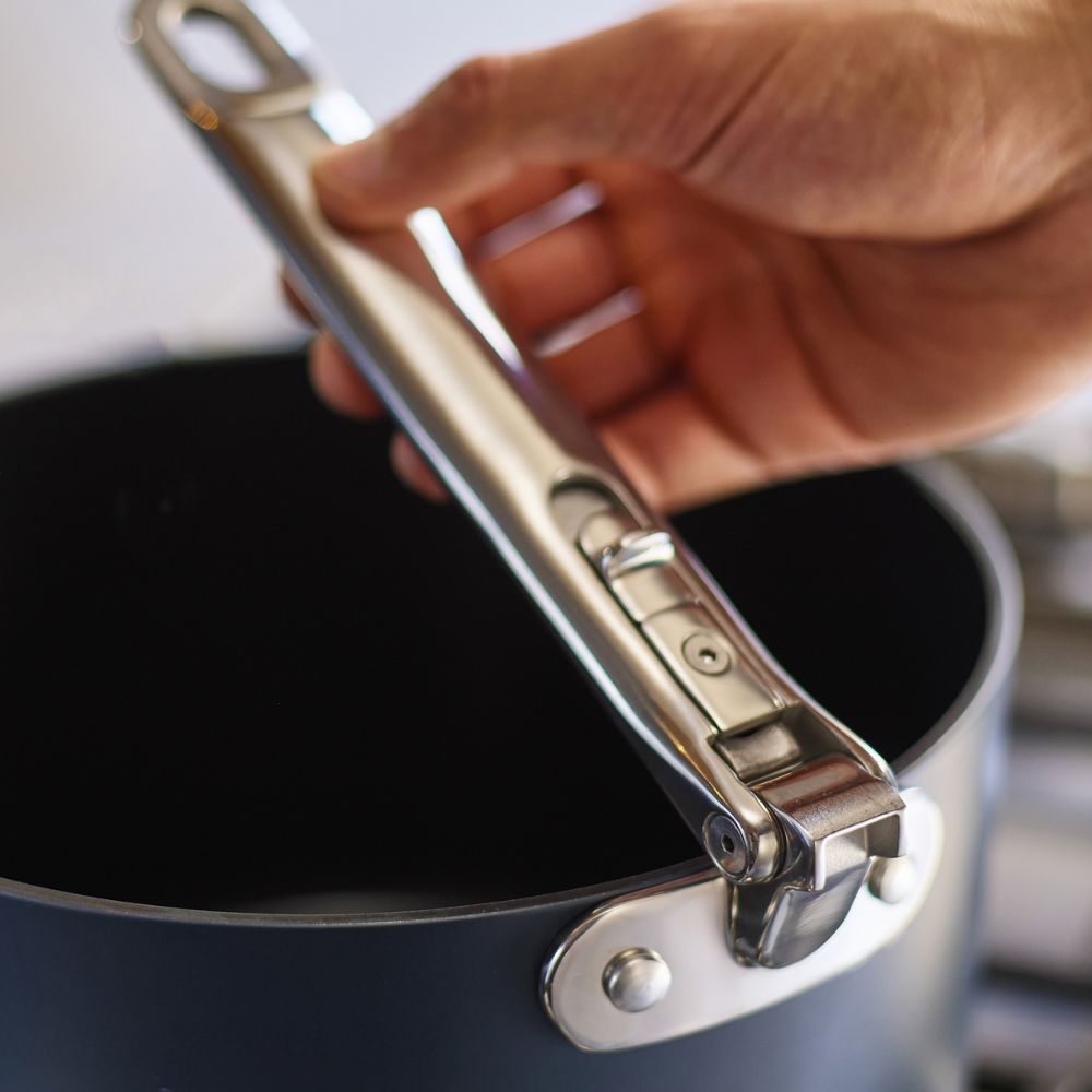 Joseph Joseph Space Folding Handle Ceramic Non-stick 15cm Blue Saucepan & Lid