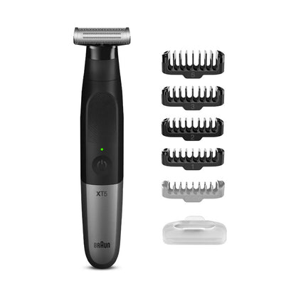 Braun Series X XT5100 Wet & Dry all-in-one tool with 5 attachments, black / silver