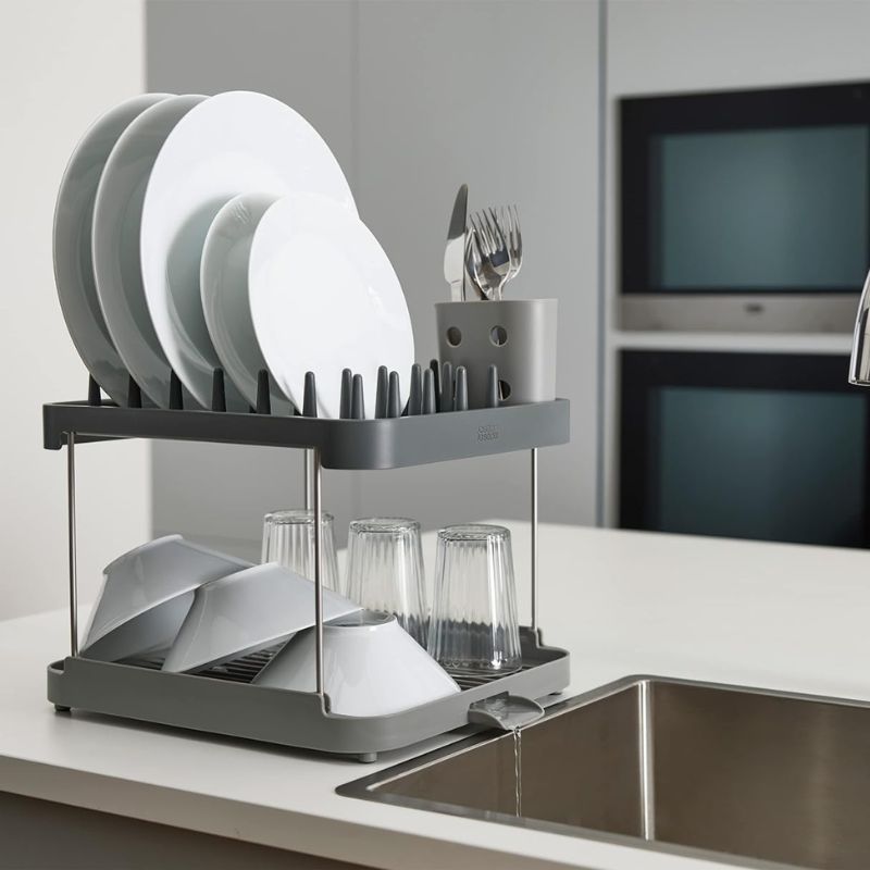 Joseph Joseph Duo 2-Tier Dish Rack - Grey
