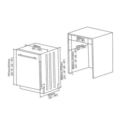 La Germania Dishwasher Built-in Inverter