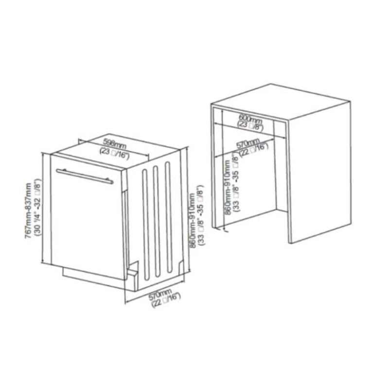 La Germania Dishwasher Built-in Inverter
