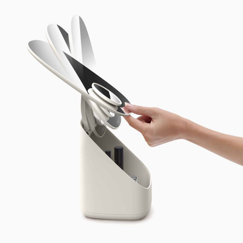 Joseph Joseph Viva Pedestal Mirror with Cosmetic Organiser