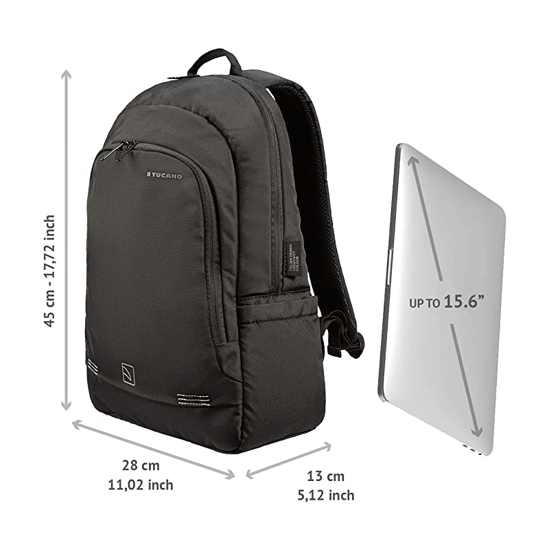 Tucano Forte Backpack For Notebook 15.6"  &amp; Macbook Pro 15 Retina - Black