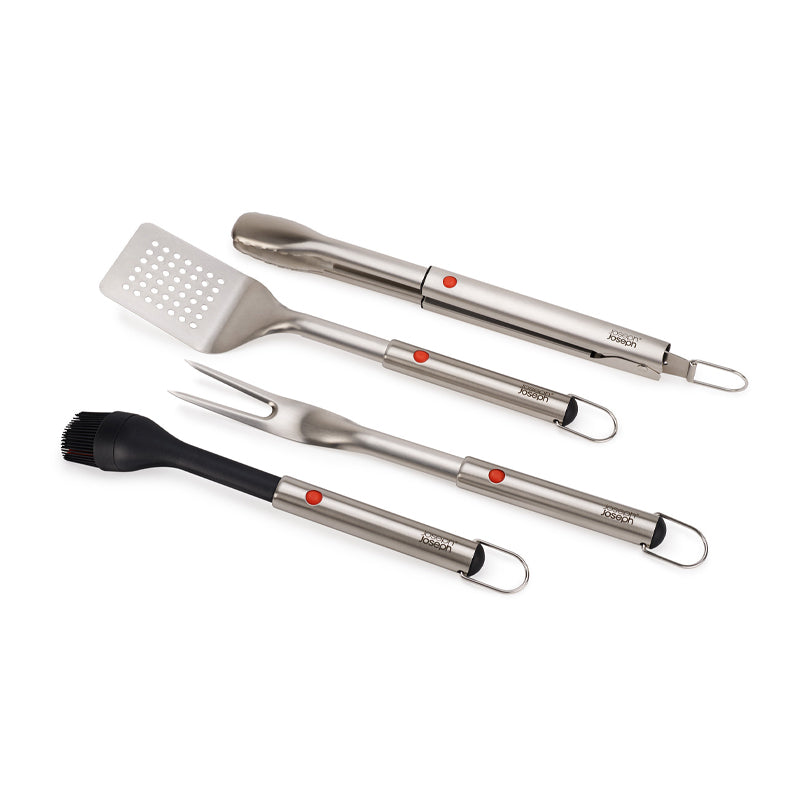 Joseph Joseph GrillOut™ 4-Piece Stainless-Steel BBQ Utensil Set with Storage Case