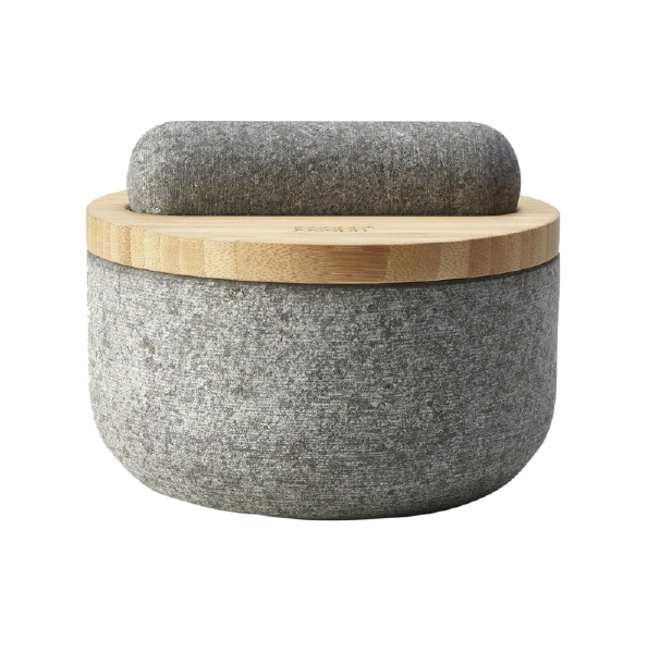 Joseph Joseph Dash Pestle & Mortar with Bamboo Lid - Granite