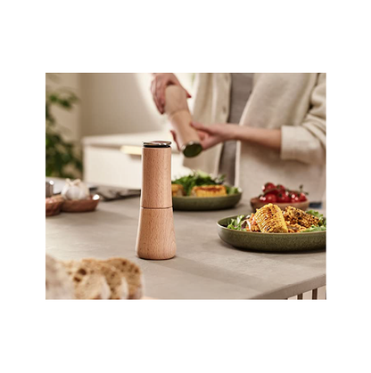 Joseph Joseph 20190 Milltop Wood Non-spill Kitchen Pepper Mill, Wood