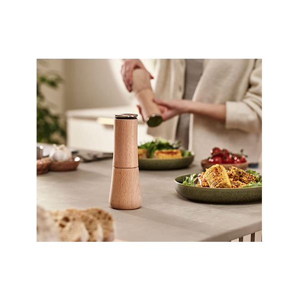Joseph Joseph 20190 Milltop Wood Non-spill Kitchen Pepper Mill, Wood