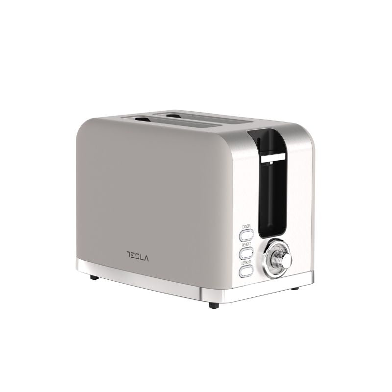 Tesla Toaster, 930W, 2 Slices, Cream Inox - TS200BX