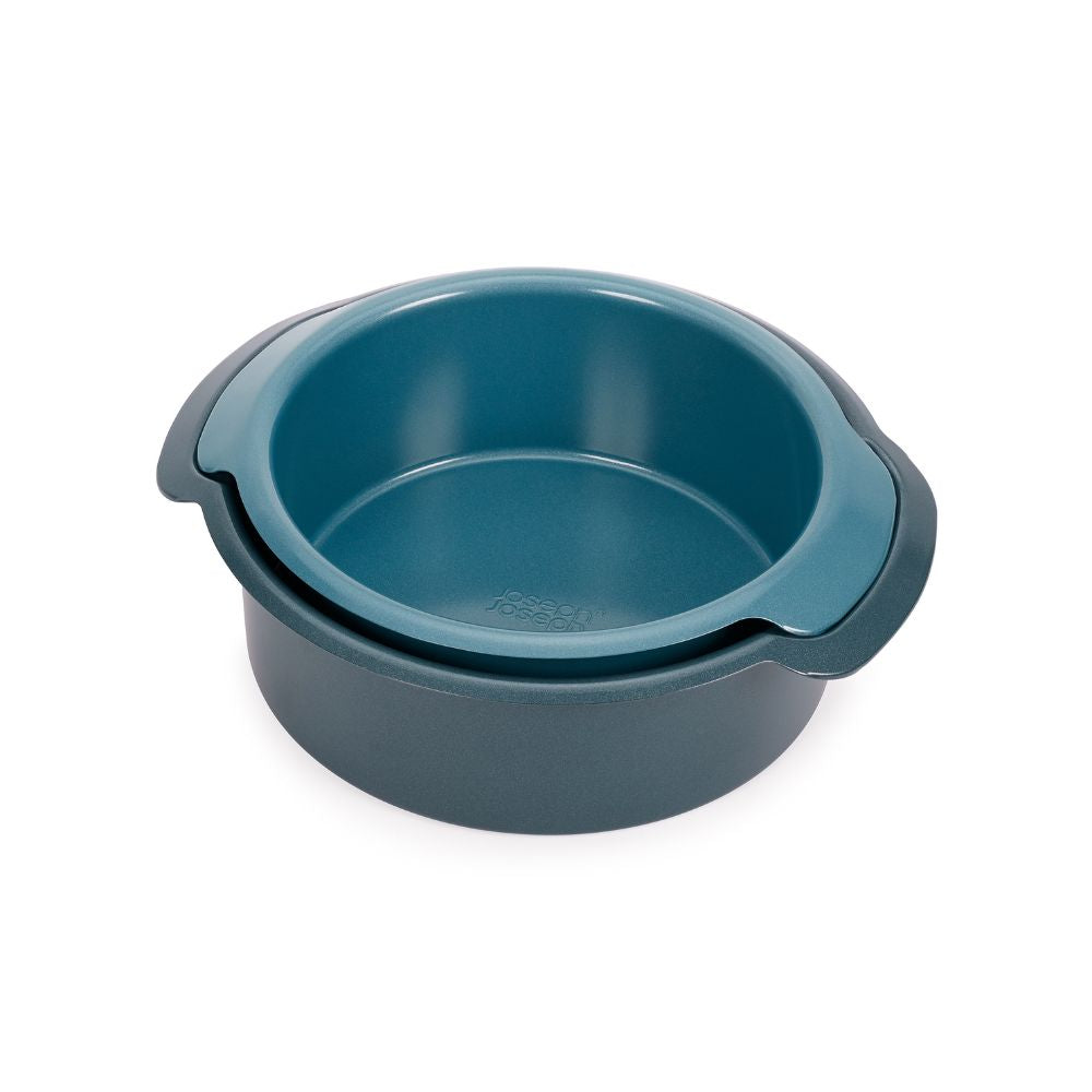 Joseph Joseph Nest™ Bake Non-Stick 2-piece Blue Round Cake Tin Set