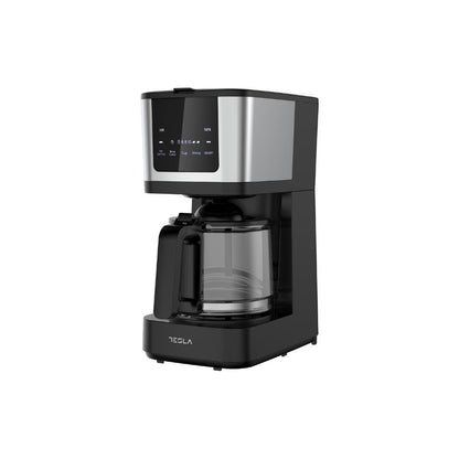 Tesla Filter coffee machine 900W, 1.25L, Black Inox + Black Travel jar Jar - CMF200BX
