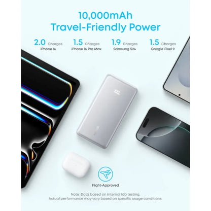 Anker Zolo Power Bank 10K, 22.5W, Built-In USB-C BLK