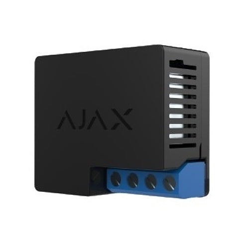 Ajax 38204.19.NC1 Dry Contact Relay to Control, Power Supply Remotely, 12-24V, Black