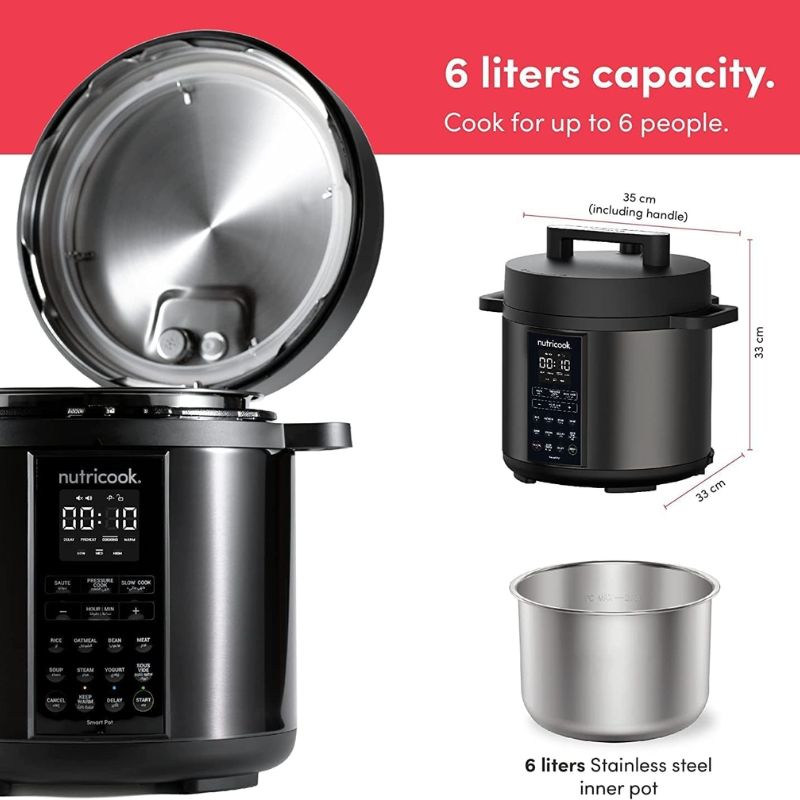 Nutricook Smart Pot 2 - Stainless Steel Pot 6L