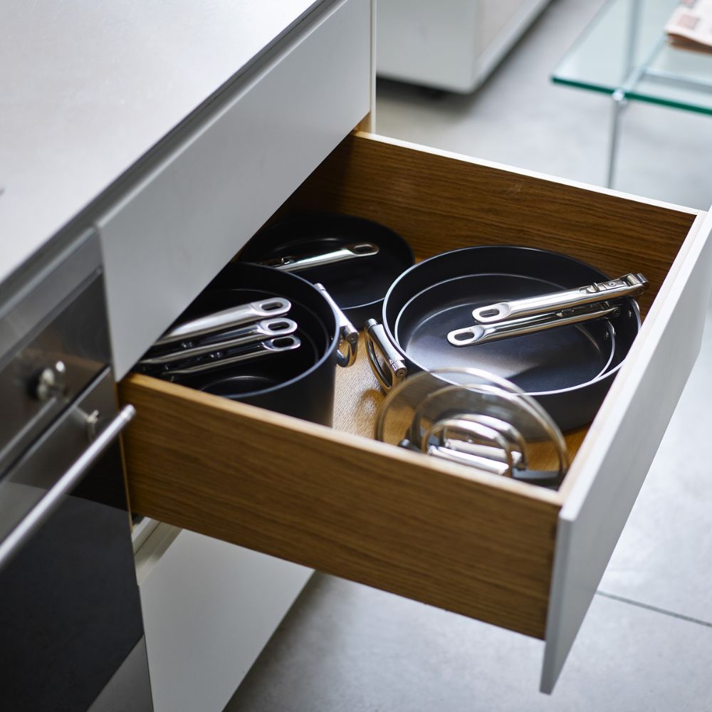 Joseph Joseph Space Folding Handle Ceramic Non-stick 30cm Blue Frying Pan