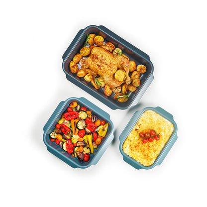Joseph Joseph Nest™ Oven Non-stick 3-piece Blue Roasting Tray Set